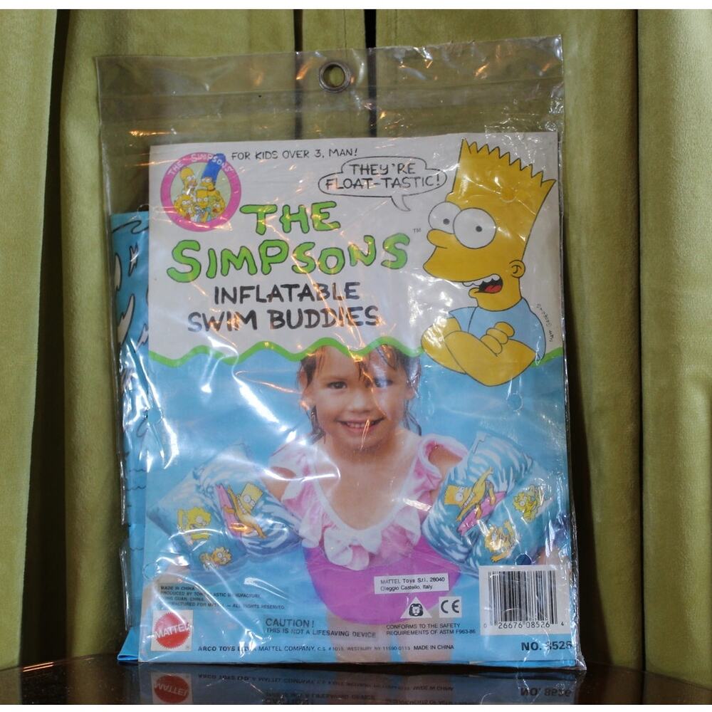 The Simpsons Inflatable Swim Buddies Vintage NIP